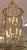 1990s 1990s Large Brass Two Tier 12 Light Beveled Glass Chandelier Lantern For Sale - Image 5 of 10