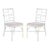 Christine Accent Chair with Cushion - White, Set of 2 For Sale