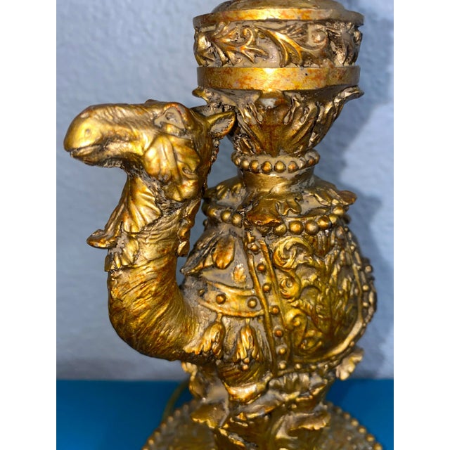 Vintage Resin Camel Lamp, by Berman. No shade included. This lamp will require the type of lampshade that clips on the...