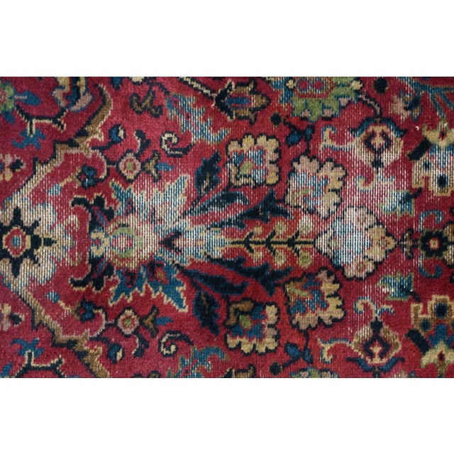 Vintage Hand-Knotted Oriental Wool Tree-of-Life Runner Rug 2 X 12' For Sale - Image 9 of 14