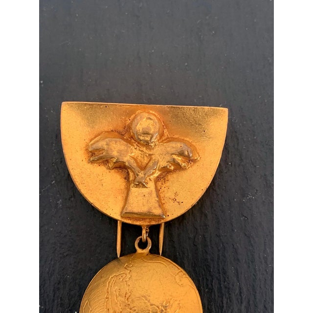 1950s French Bronze Brooch "Pergatoire" by Line Vautrin For Sale - Image 5 of 8