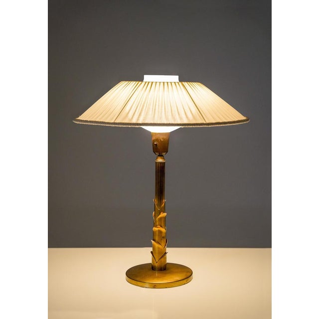 Swedish Brass Table Lamp, 1950s For Sale - Image 3 of 14