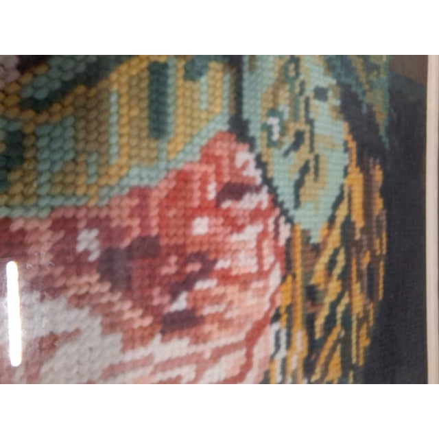Vintage Wool Embroidery Artworks, 1980s, Set of 2 For Sale - Image 3 of 13