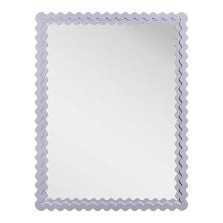 Fleur Home Carnival Chaos Rectangle Mirror in Spring Iris, 24x36 For Sale