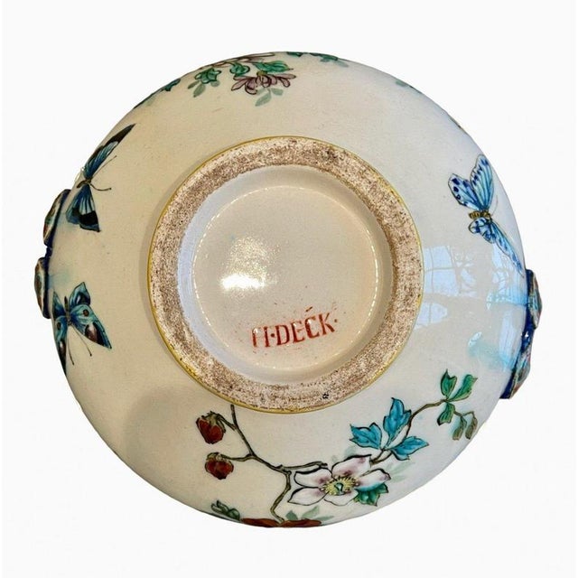 Birds and Butterflies Candy Box by Théodore Deck For Sale - Image 11 of 12