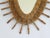 Brown Vintage Sunburst Bamboo Wall Mirror, 1960s For Sale - Image 8 of 10