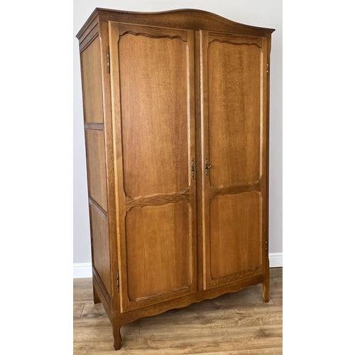 Vintage French Wardrobe in Oak For Sale - Image 13 of 13