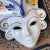 Vintage Quimper French porcelain wall hanging mask.