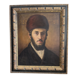 Austrian Portrait - Oil on Canvas - Hasid With Traditional Schtreimel