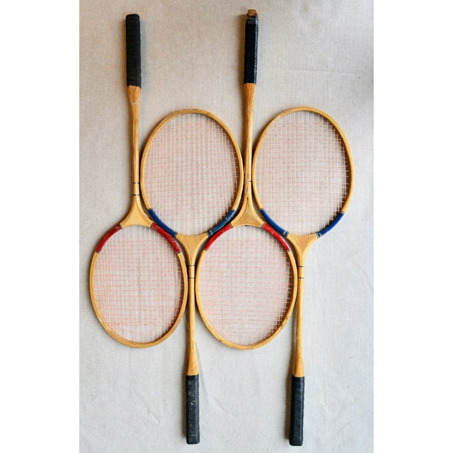 1970s 1970s Vintage Badminton Racquets - Set of Four - For Sale - Image 5 of 11
