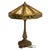 Antique American Arts & Crafts 3 Light Slag Glass Table Lamp by Miller Co. 1910 For Sale - Image 11 of 16