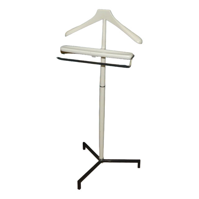 White Wooden Tripod Valet Stand For Sale
