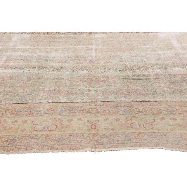 Modern Rustic Vintage Persian Kerman Rug - 08'01 X 12'06 For Sale - Image 4 of 9