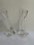 Nachtmann Germany Vintage 1980s Elegant "Duetto" Crystal Carved 8" High Candleholders Set of Two(2) For Sale - Image 13 of 18