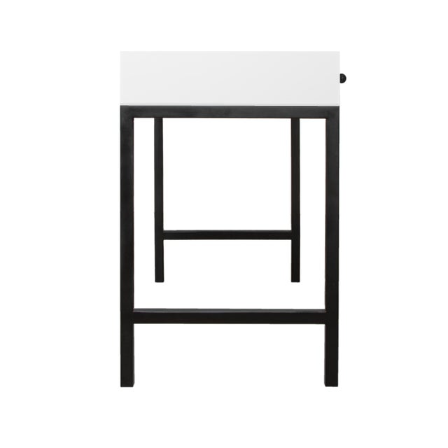 Not Yet Made - Made To Order Maple Writing Desk - White For Sale - Image 5 of 8