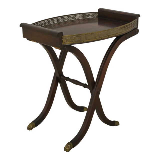 Ferguson Regency Style Vintage Tray Top Server Table For Sale