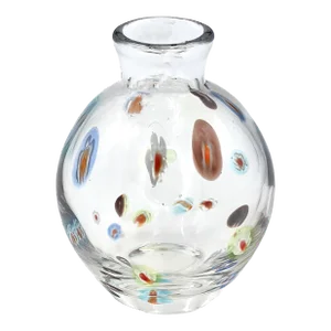 Torcello Bud Vase, Millefiori Multicolor Dots