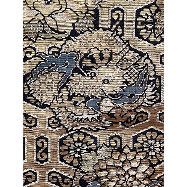 Japanese Brocade Noh Costume Kimono Robe Meiji Period For Sale - Image 11 of 18