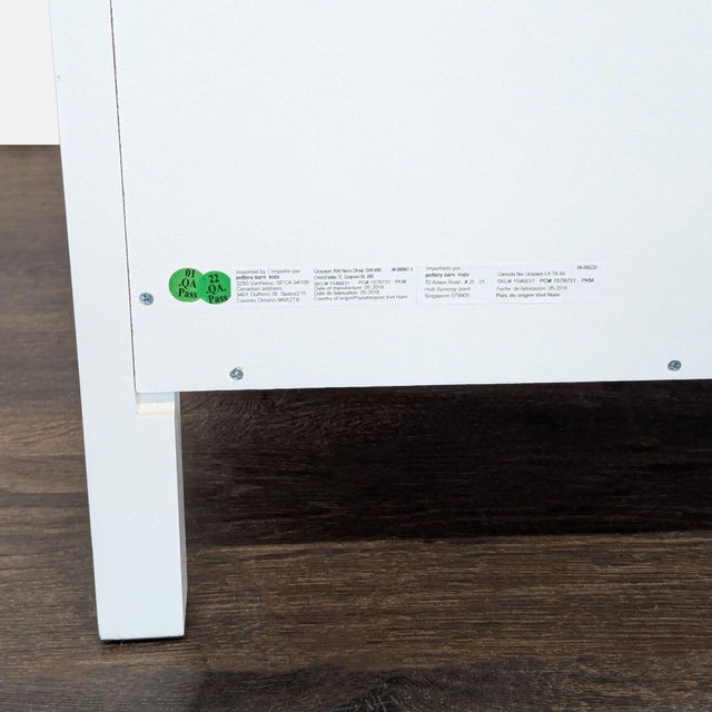White Pottery Barn Kids Camden White 6-Drawer Dresser With Changing Tray For Sale - Image 8 of 11
