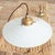 Antique French Coolie Milk Glass Pendant Light, 1920s For Sale - Image 4 of 7