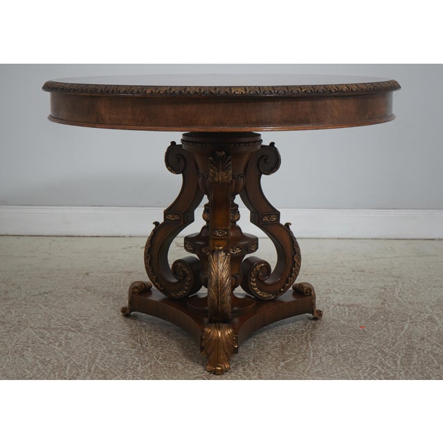 Age: Approx: 10 Years Old Details: Model 3530-090 Spiro Table Brass Capped Feet High Quality Construction Nice Inlay Work...