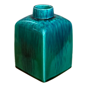 Vintage Drip Glazed Ceramic Vase