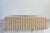 Vintage beige faux bamboo resin tissue box cover. Marked "BAI". Two chips to the interior rim. Pictured.