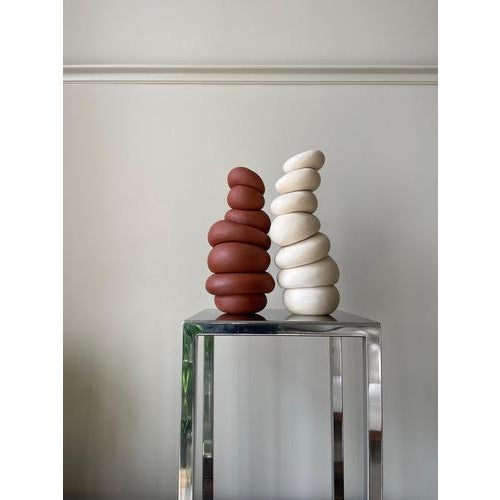 Black Modder Holding It Together Ceramic Sculpture by Françoise Jeffrey For Sale - Image 8 of 10