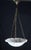 1950s Great Design Extra Large Size Art Deco White Alabaster Chandelier For Sale - Image 11 of 12