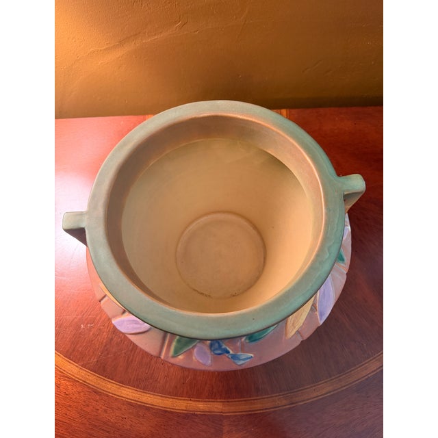Roseville Pottery Futura Jardiniere Planter 616-7 Art Deco Unmarked Ca. 1928 For Sale - Image 16 of 18