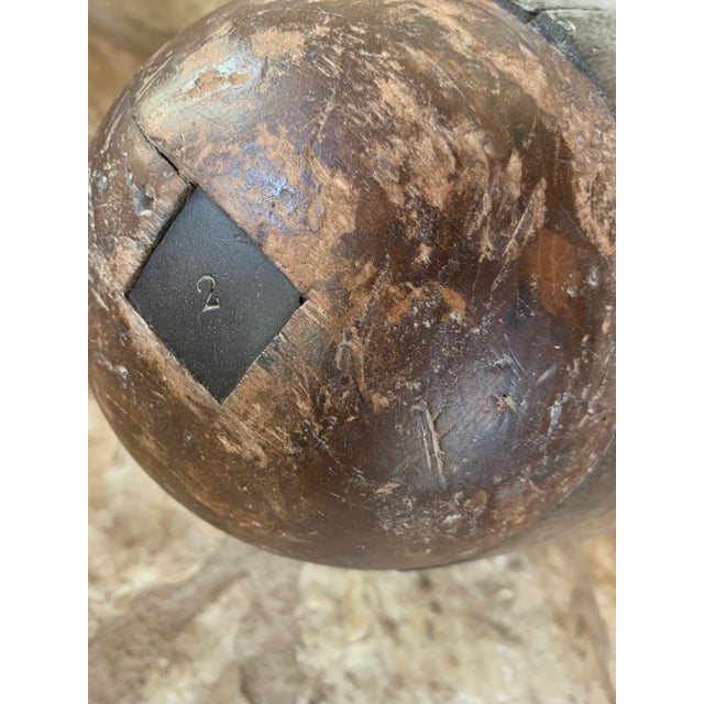 Late 19th Century Double Sided Late 19th Century English Industrial Factory Milliner's Felt Hat Mold Form #2 With Patina For Sale - Image 5 of 12