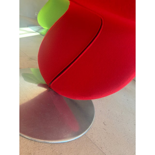 Metal Late 20th Century Attributed Verner Panton System 1-2-3 Swivel Chairs; Set of 12 For Sale - Image 7 of 12