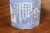 Ceramic Vintage Chinese Blue & White Hexagonal Porcelain Vase with Hand-Painted Foliage Décor For Sale - Image 7 of 13