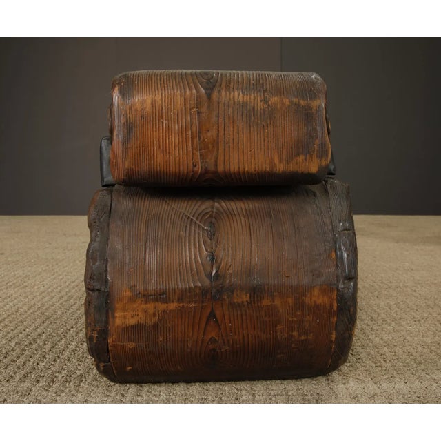 Vintage Mid-Century Tiki Polynesian Carved Wood Bench by Witco, 1960s For Sale - Image 9 of 17