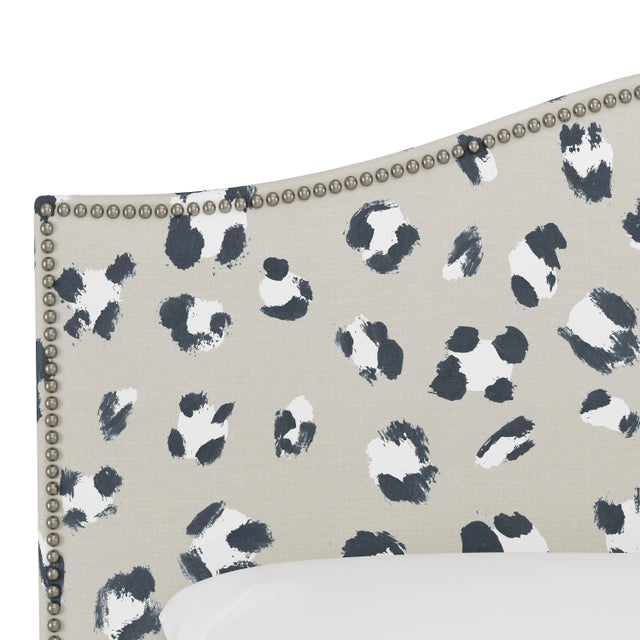 Not Yet Made - Made To Order Ashland Headboard in Ivory Brush Cheetah, California King For Sale - Image 5 of 6