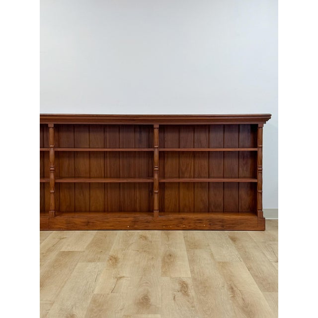 Mid 20th Century Mid 20th Century 1 of 1 Handmade Burlwood MCM Double Sided Shelf Room Divider For Sale - Image 5 of 14