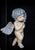 1930s Antique Wood Carved Cherub Statuette For Sale - Image 5 of 5