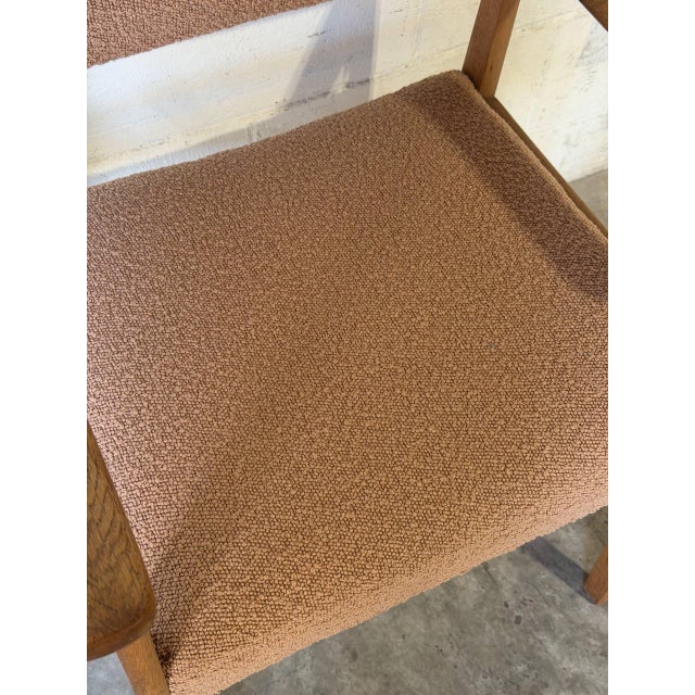 Oak Armchair With Upholstered Seat Danish Mid-Century Modern Vintage For Sale - Image 10 of 10