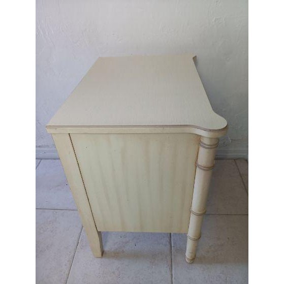 1970s Hollywood Regency Authentic Nightstand 2 Drawer For Sale - Image 4 of 6