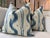 Blue and cream stipple ikat design brought from Pierre Frey. Toile De Nantes from Pierre Frey in blue and cream on the...