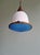 Bauhaus Bauhaus Pendant Light in White Opaline and Blue Satin Glass, 1920s For Sale - Image 3 of 18