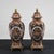 Chinese Ceramic Potiche Vases with Metal Bases, 1990, Set of 2 For Sale - Image 9 of 10