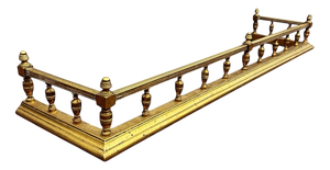Victorian Brass Fireplace Fender