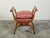 Biedermeier 19th Century X-Form Stool with Out-Scrolling Arms and Cushion For Sale - Image 4 of 11