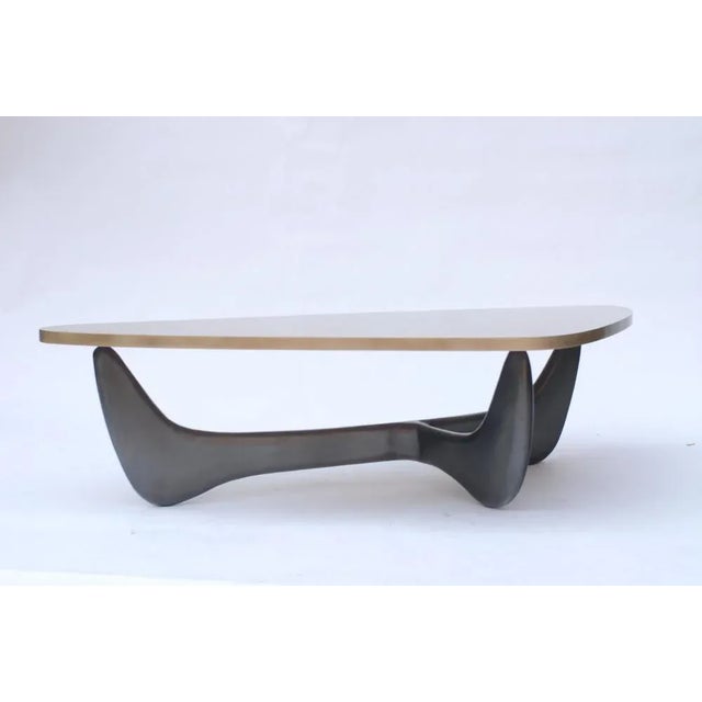 Sandy Brass Coffee Table by Stefan Leo For Sale - Image 4 of 5