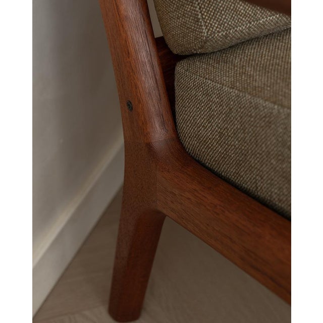 Brown Vintage Senator Chair by Ole Wanscher for Cado, 1960s For Sale - Image 8 of 18