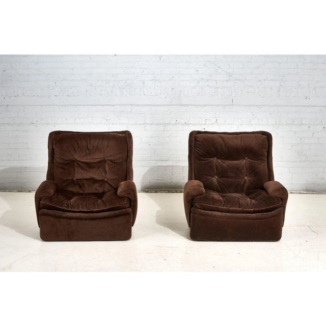 Orchidee Lounge Chairs by Michel Cadestin for Airborne, France 1968. Original upholstery is excellent condition. Sofa sold...