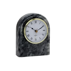 Cloud Gray Marble Desk Clock