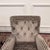 Chesterfield Armchairs in Gray Pattern Velvet, Set of 2 For Sale - Image 11 of 14