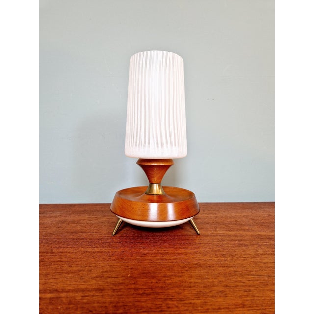 Scandinavian Teak Tripod Lamp, 1960s For Sale - Image 11 of 11